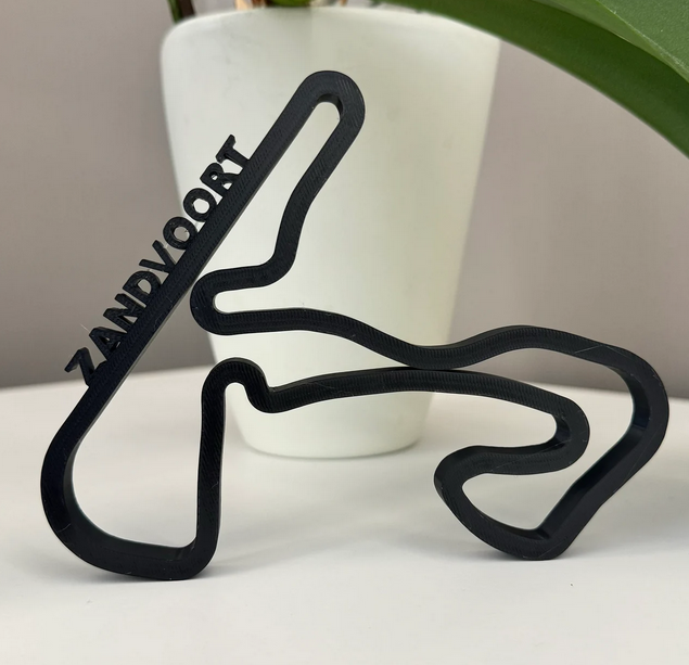 Circuit Zandvoort layout 3D printing