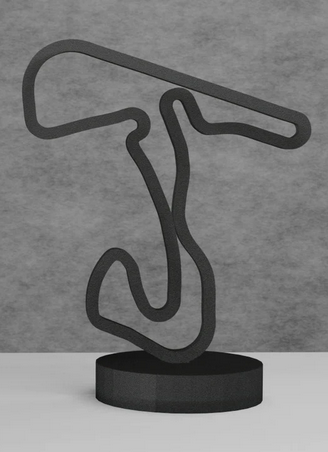 Circuit Zandvoort layout 3D printing