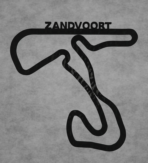 Circuit Zandvoort layout 3D printing