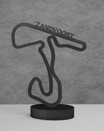 Circuit Zandvoort layout 3D printing
