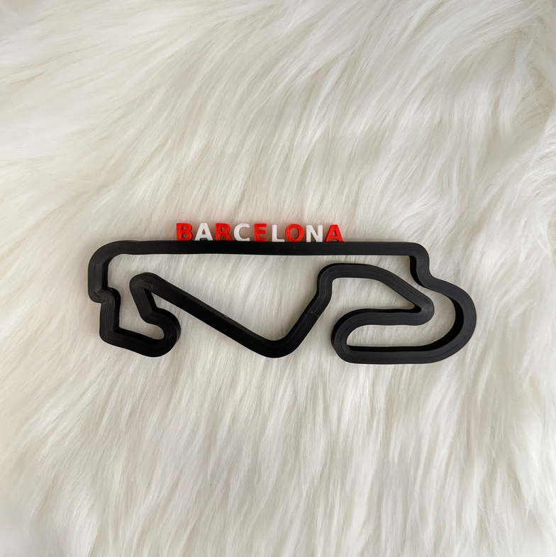 Circuit de Barcelona V2 layout 3D printing