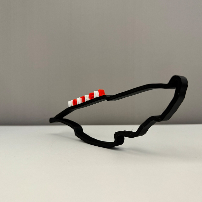 Circuit Gilles Villeneuve V2 layout 3D printing