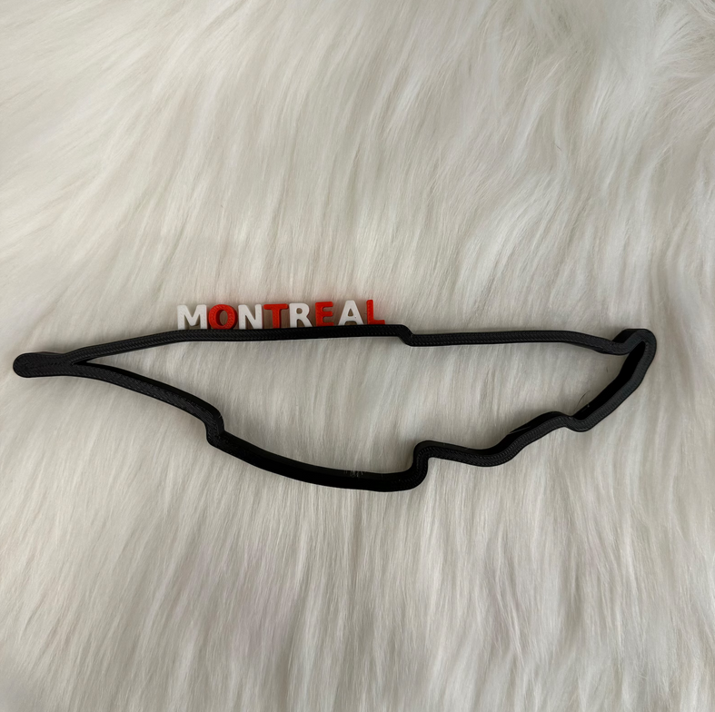 Circuit Gilles Villeneuve V2 layout 3D printing