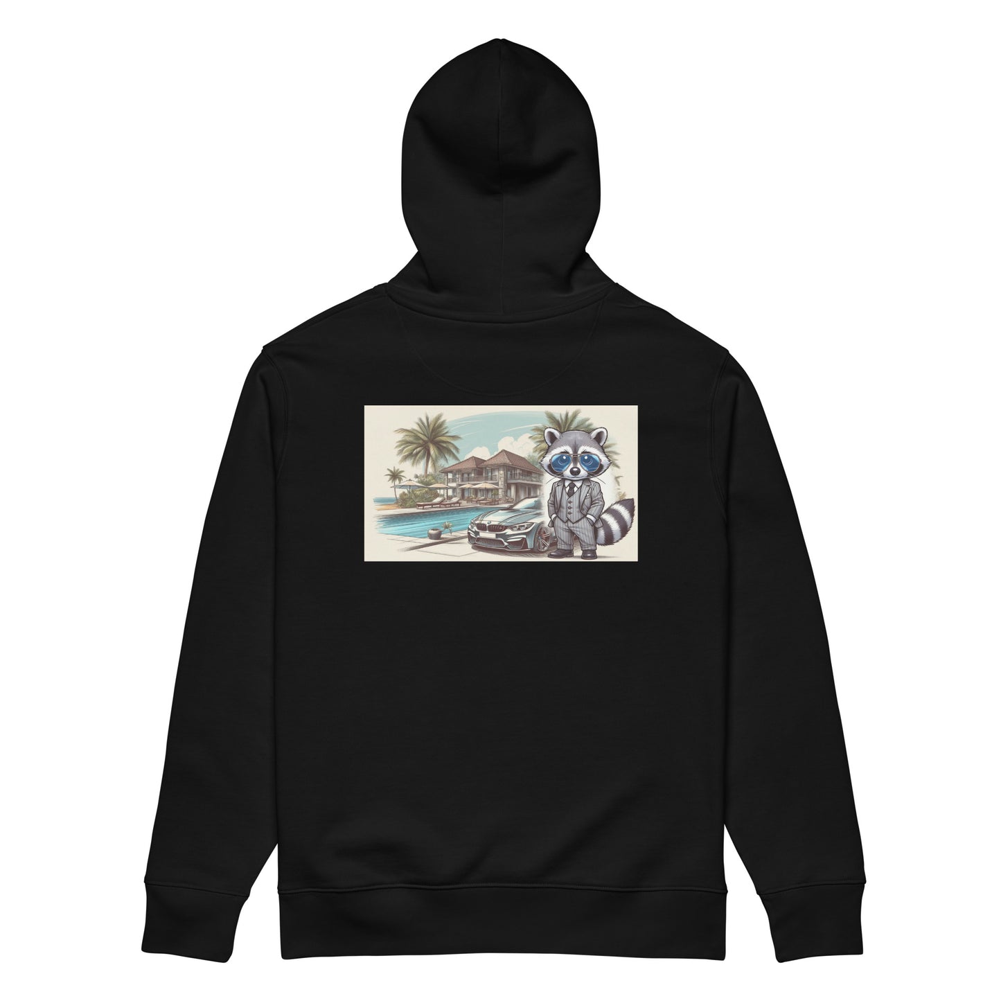 Organic Hoodie mit Backprint Classic "M4 in summer"
