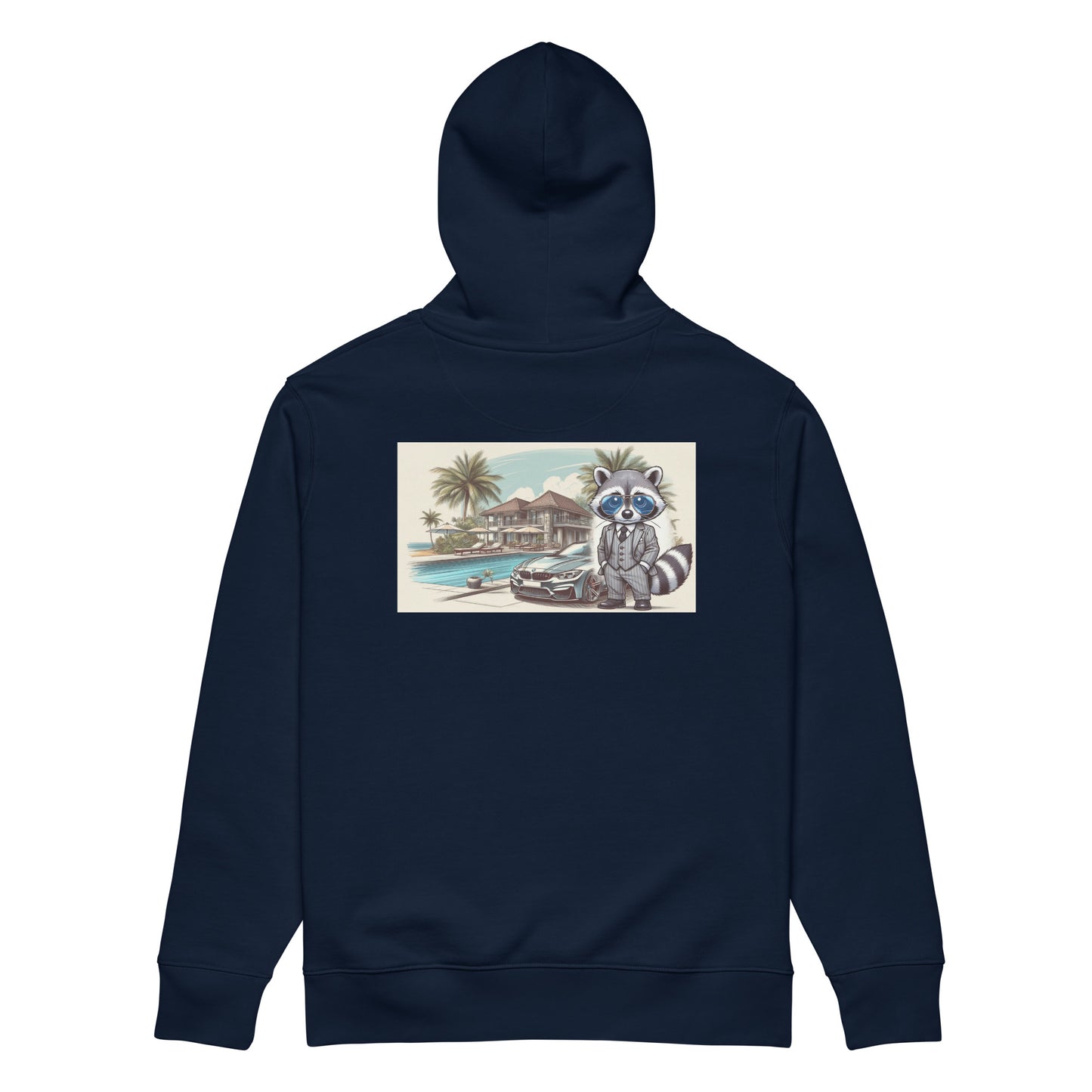 Organic Hoodie mit Backprint Classic "M4 in summer"