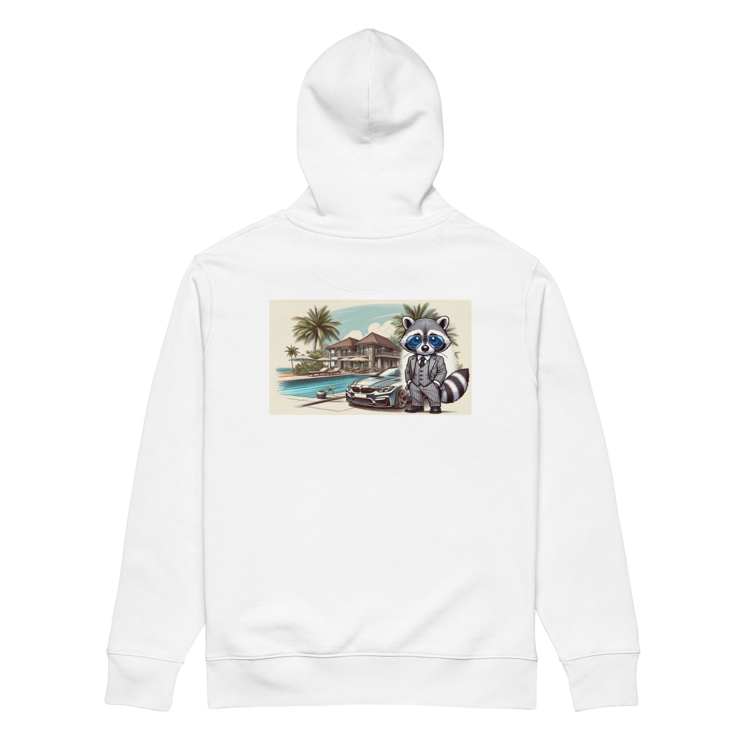 Organic Hoodie mit Backprint Classic "M4 in summer"