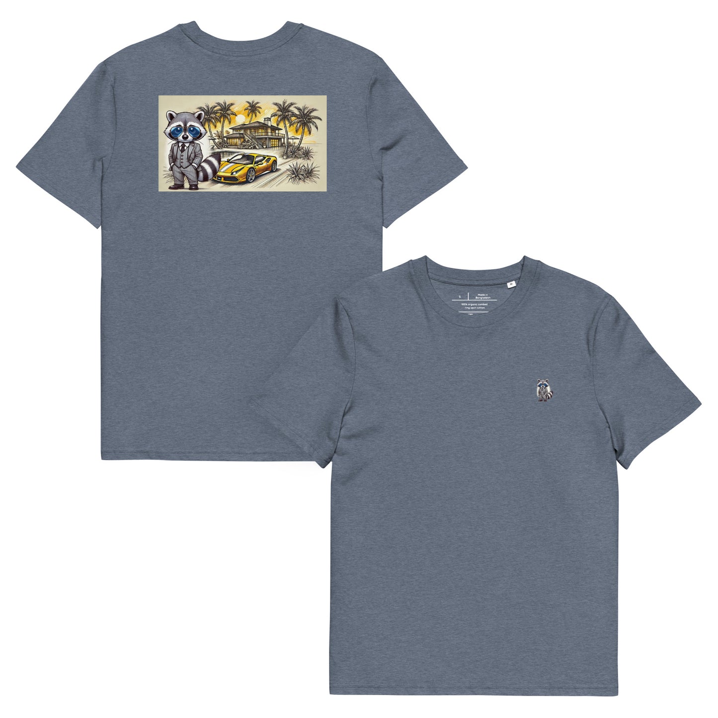 Organic T-Shirt Colour mit Backprint "488 in Summer"