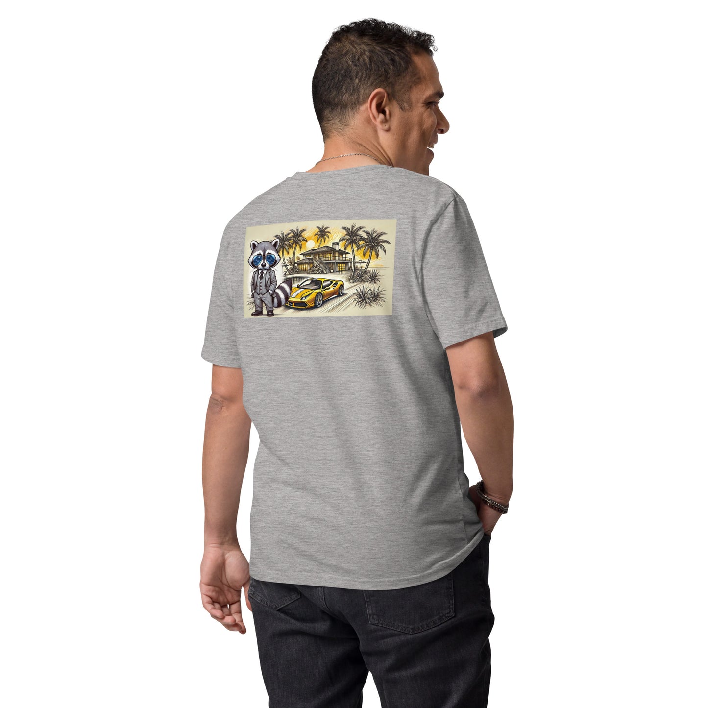Organic T-Shirt mit Backprint "488 in Summer"