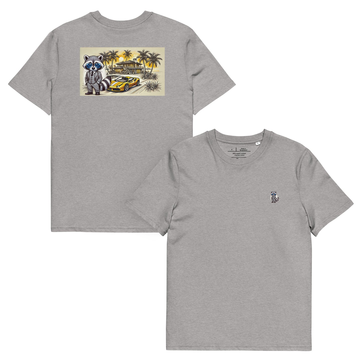 Organic T-Shirt mit Backprint "488 in Summer"