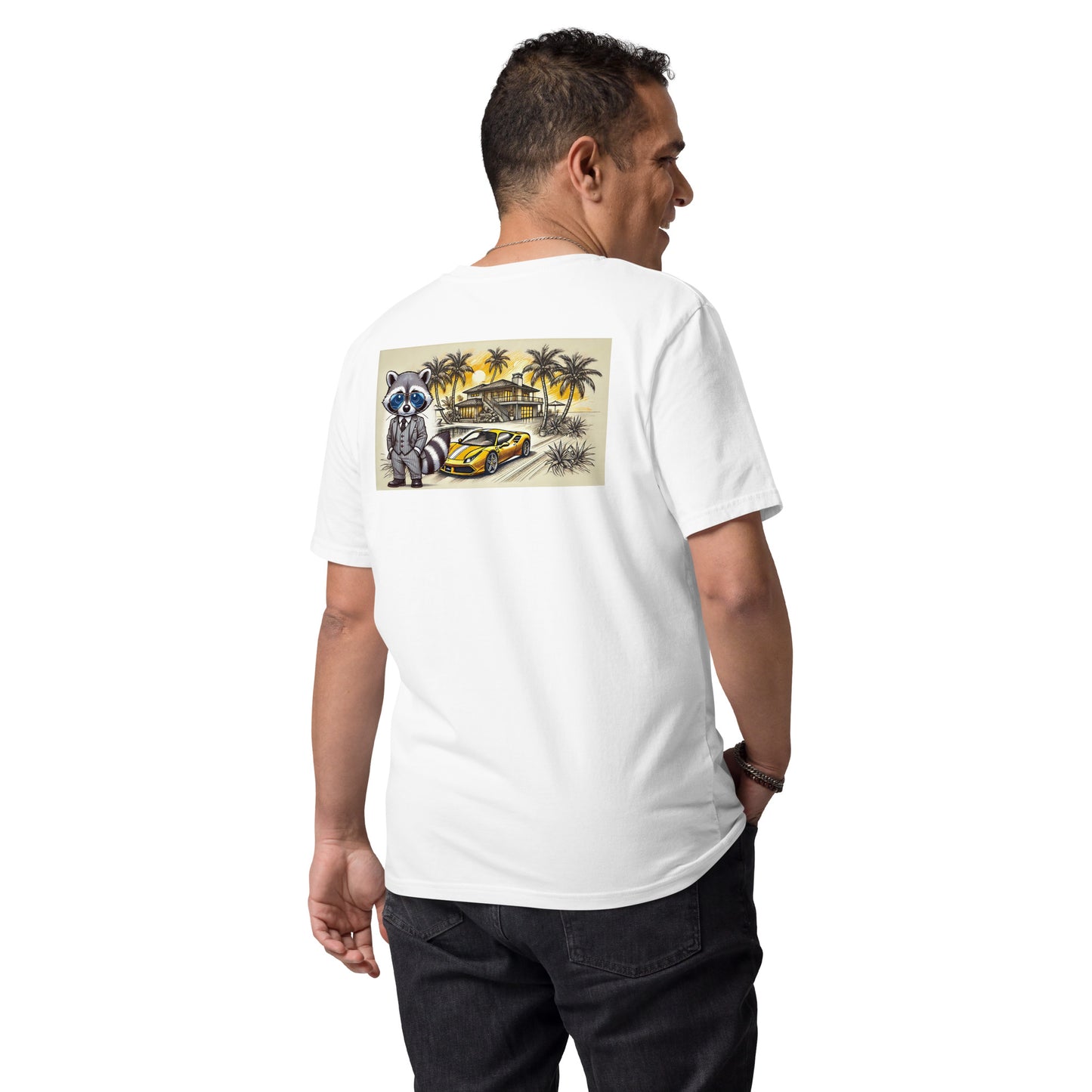 Organic T-Shirt mit Backprint "488 in Summer"