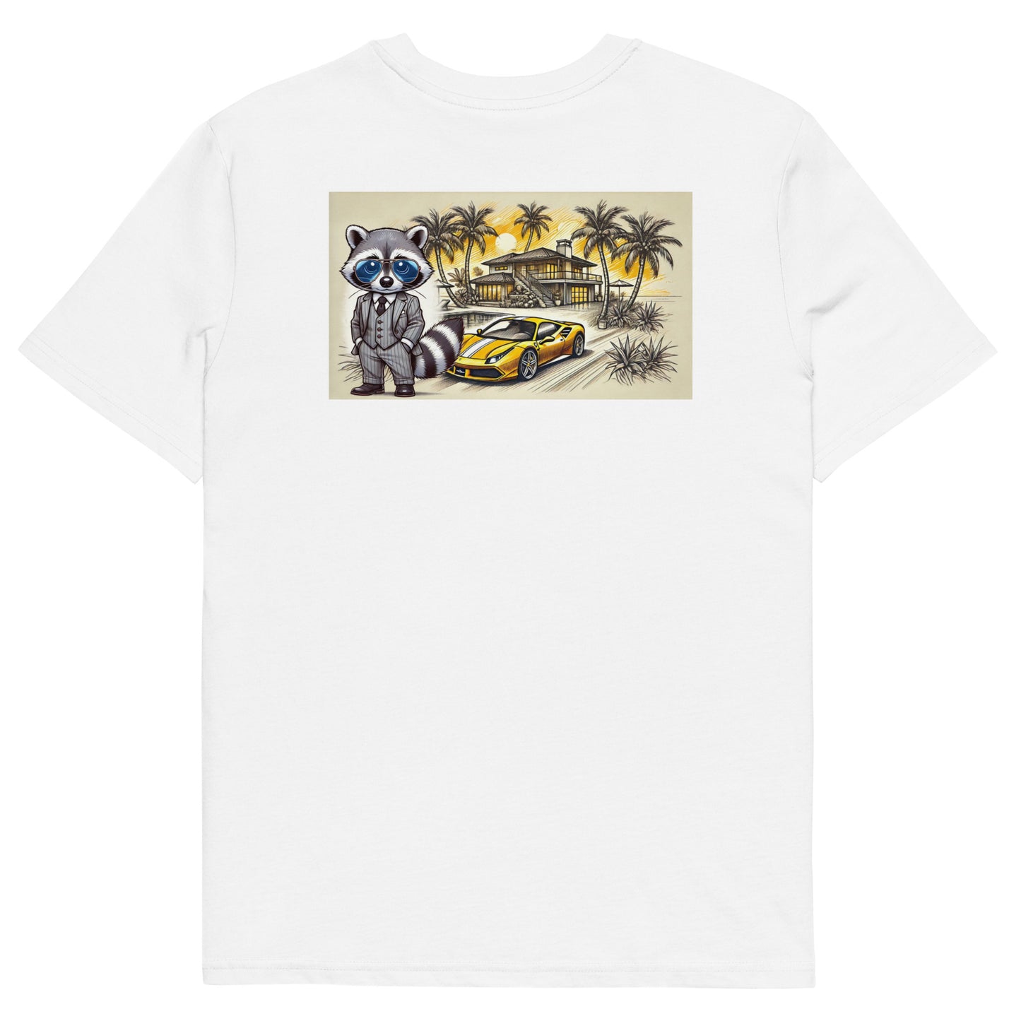 Organic T-Shirt mit Backprint "488 in Summer"