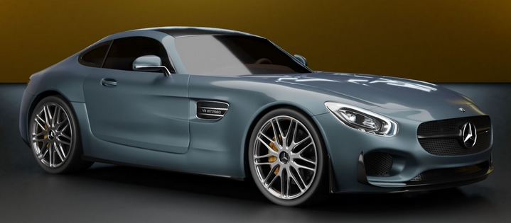 Mercedes AMG GTS epoxy resin model