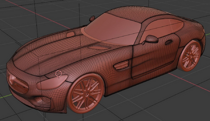 Mercedes AMG GTS betonmodel