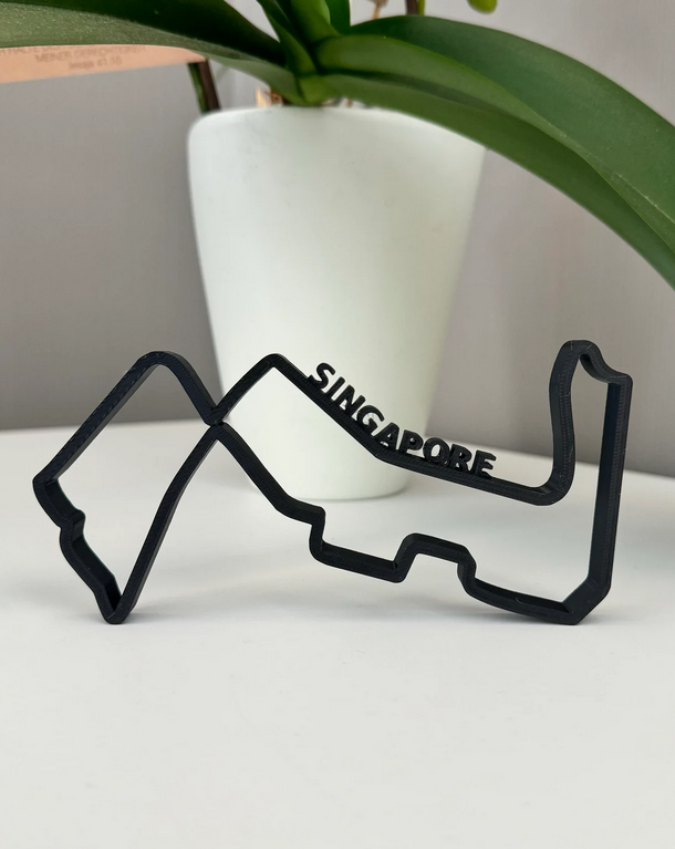 Street Circuit Singapur Layout 3D-Druck