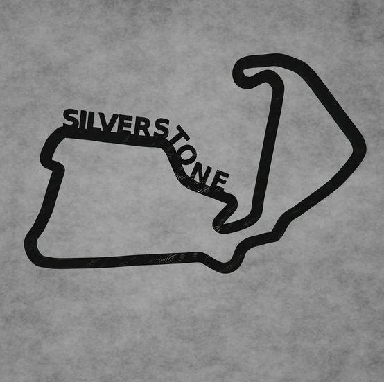 Silverstone Circuit Layout 3D-Druck