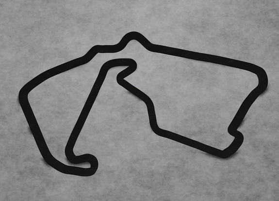 Silverstone Circuit Layout 3D-Druck