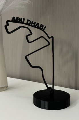 Yas Marina Circuit Layout 3D printing