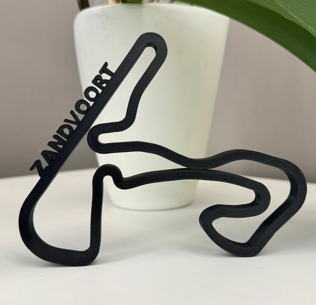 Circuit Zandvoort layout 3D printing 