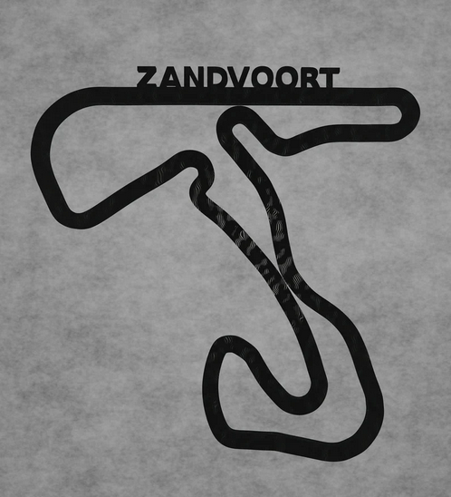 Circuit Zandvoort layout 3D printing 