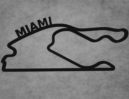 Miami International Autodrome Layout 3D-Druck