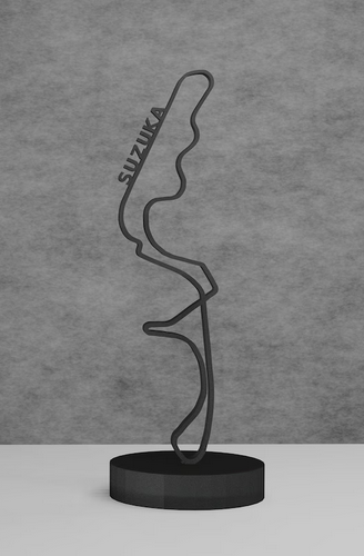 Suzuka Racing Course Layout 3D Printing