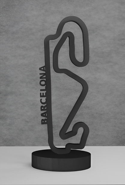 Circuit de Barcelona Layout 3D Printing