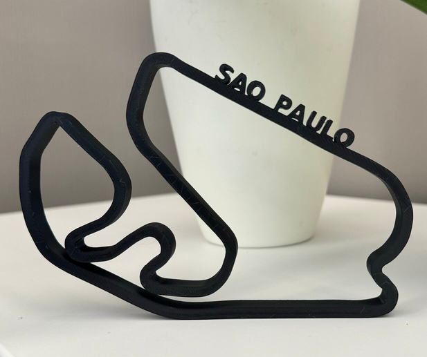 Interlagos São Paulo layout 3D printing