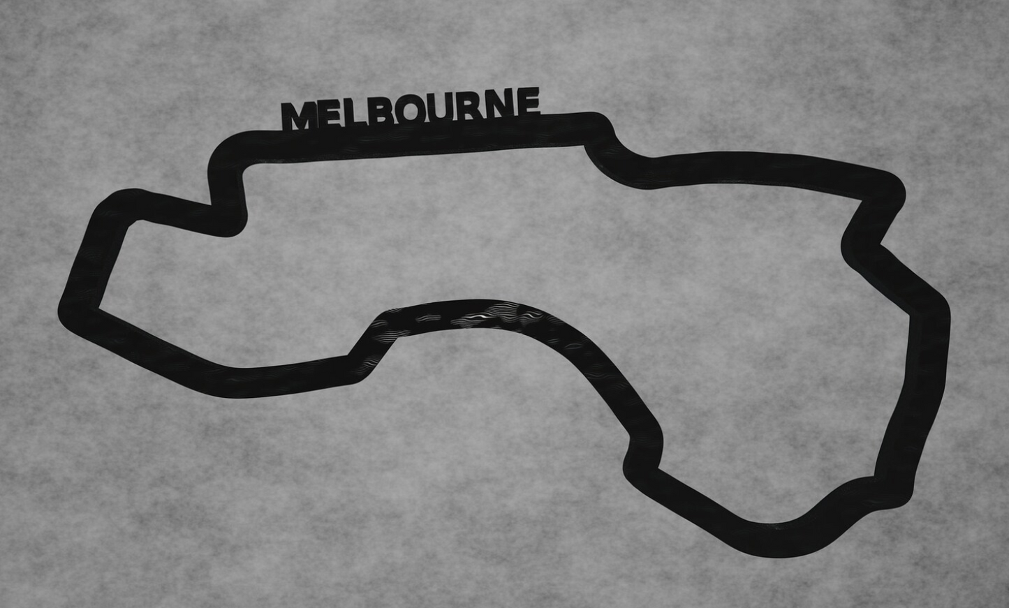 Melbourne Circuit Layout 3D printing