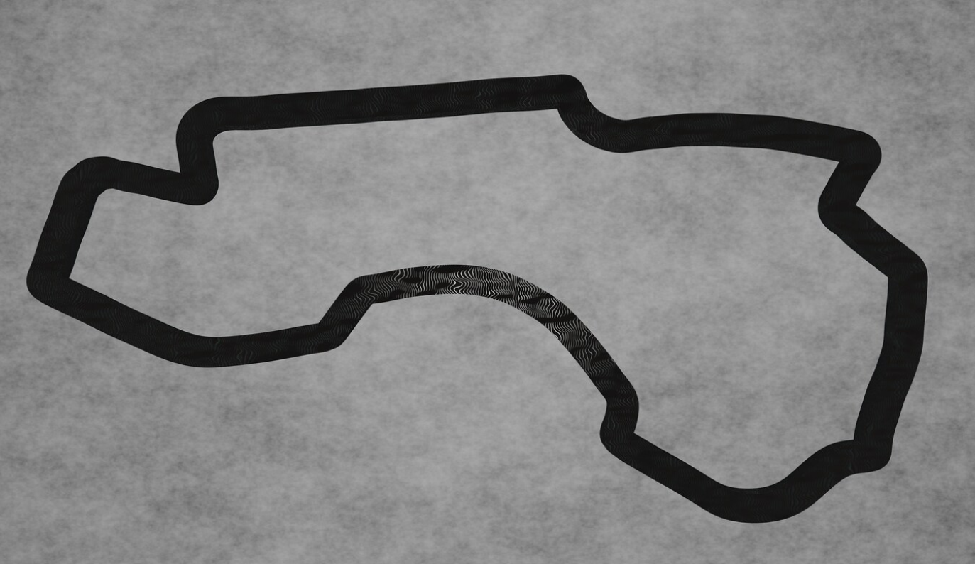 Melbourne Circuit Layout 3D printing