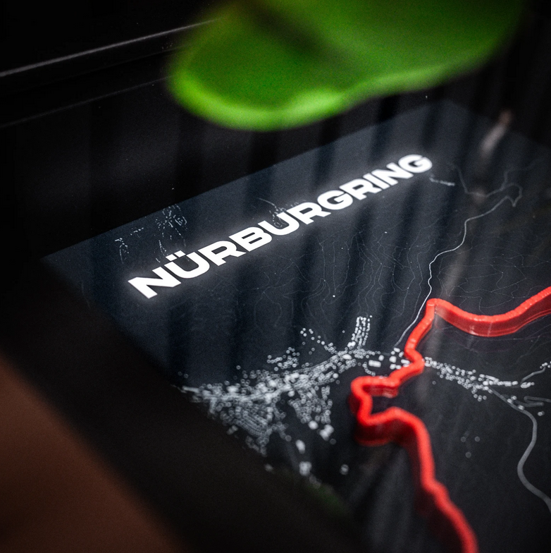 Nürburgring Nordschleife Layout 3D printing in frame