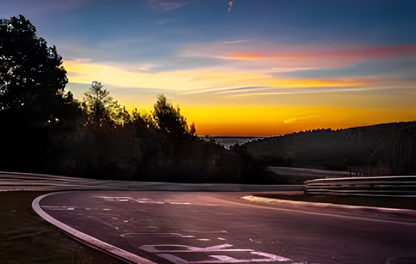 Nürburgring Nordschleife-indeling 3D-printen in frame