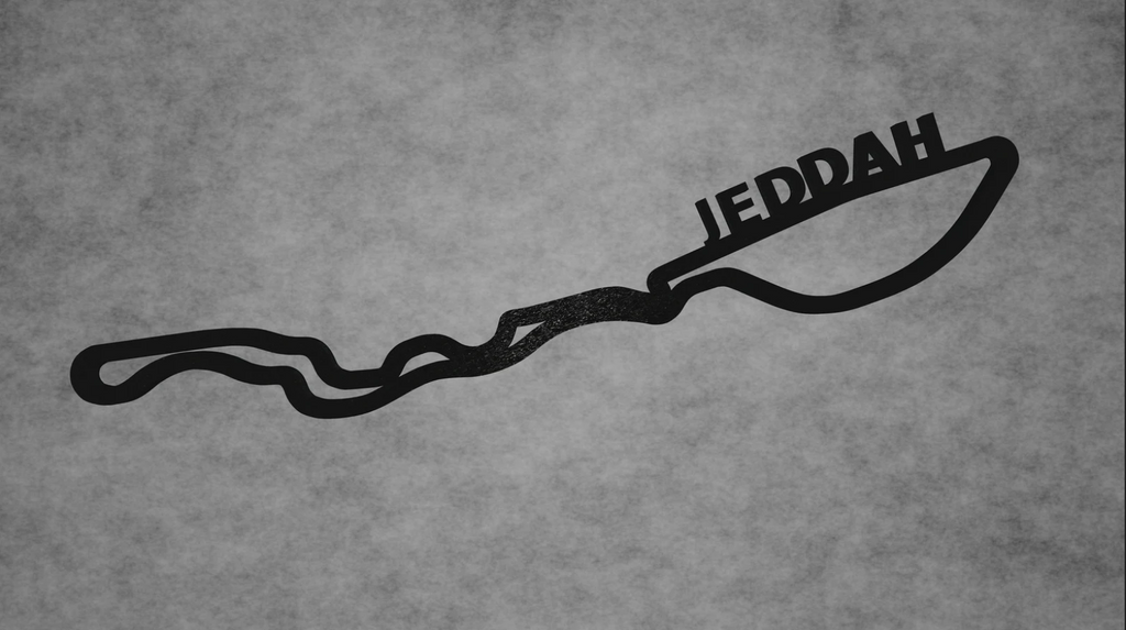 Jeddah Circuit Layout 3D printing