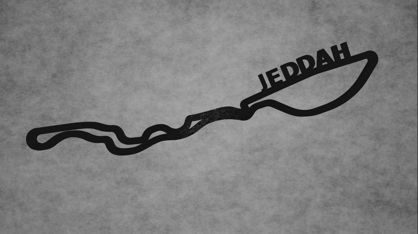 Jeddah Circuitindeling 3D-printen