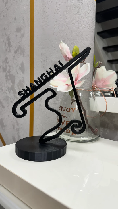 Shanghai F1 circuitindeling 3D-printen