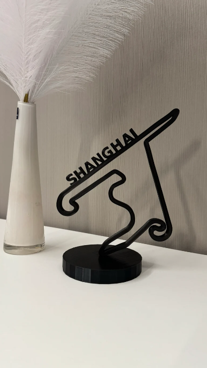 Shanghai F1 circuitindeling 3D-printen