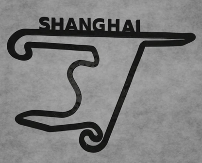 Shanghai F1 circuitindeling 3D-printen