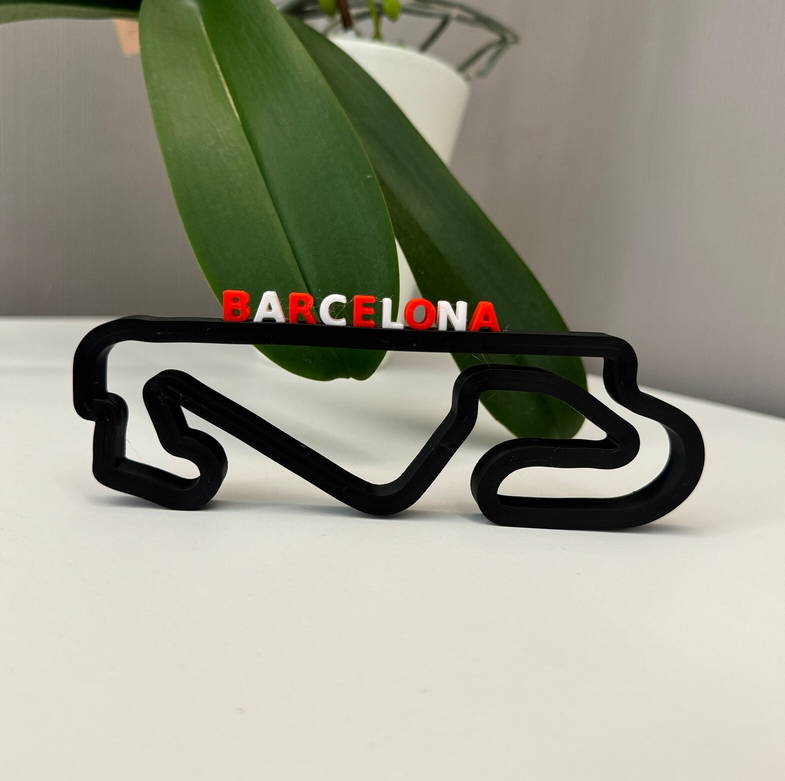 Circuit de Barcelona V2 layout 3D printing