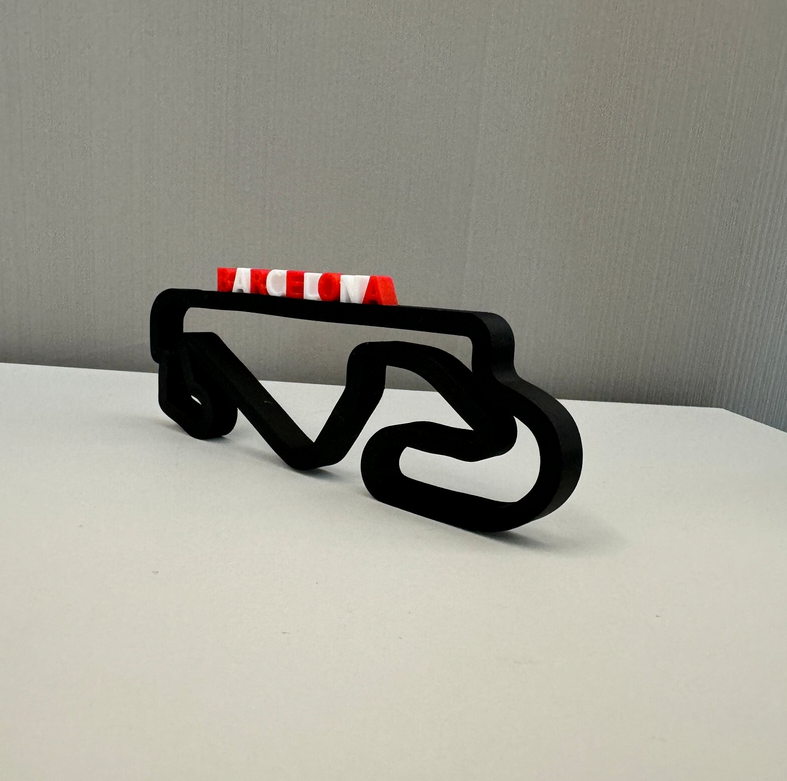 Circuit de Barcelona V2 lay-out 3D-printen