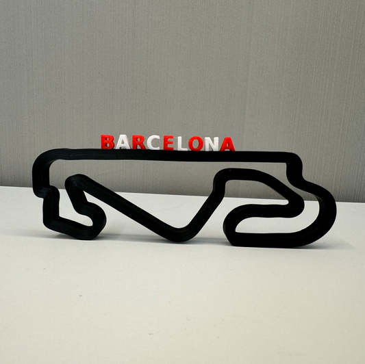 Circuit de Barcelona V2 layout 3D printing