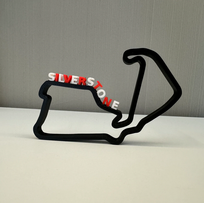 Silverstone Circuit V2-indeling 3D-printen