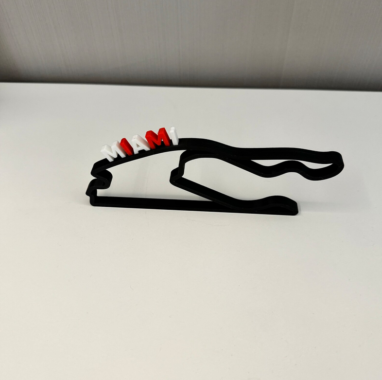 Miami International Autodrome V2 Layout 3D Printing