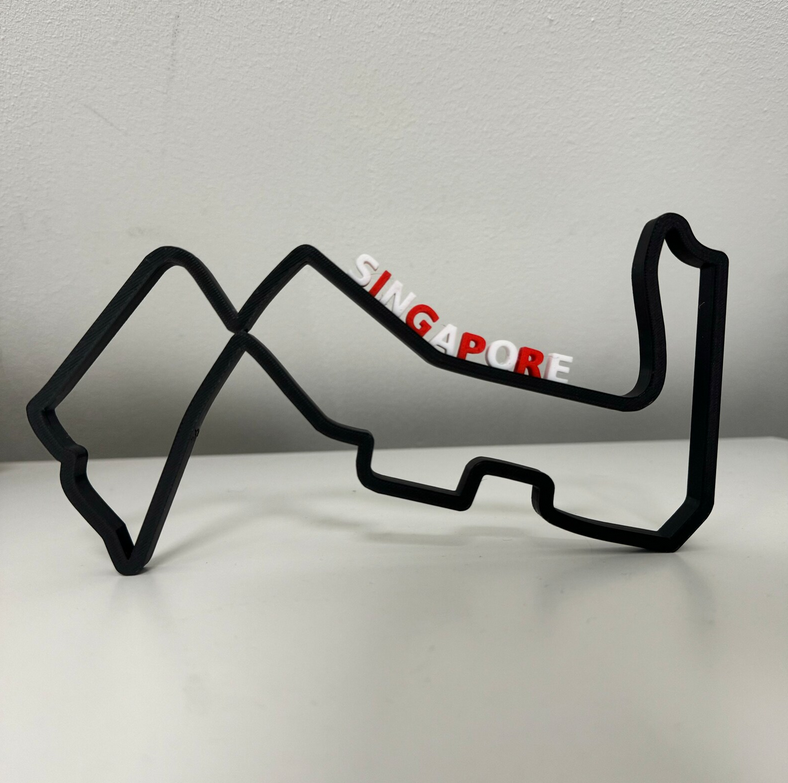 Street Circuit Singapore V2 Layout 3D Printing