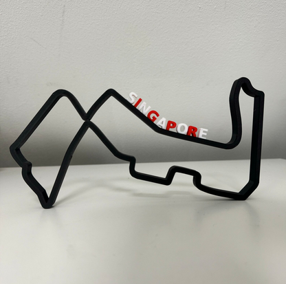 Street Circuit Singapur V2 Layout 3D-Druck