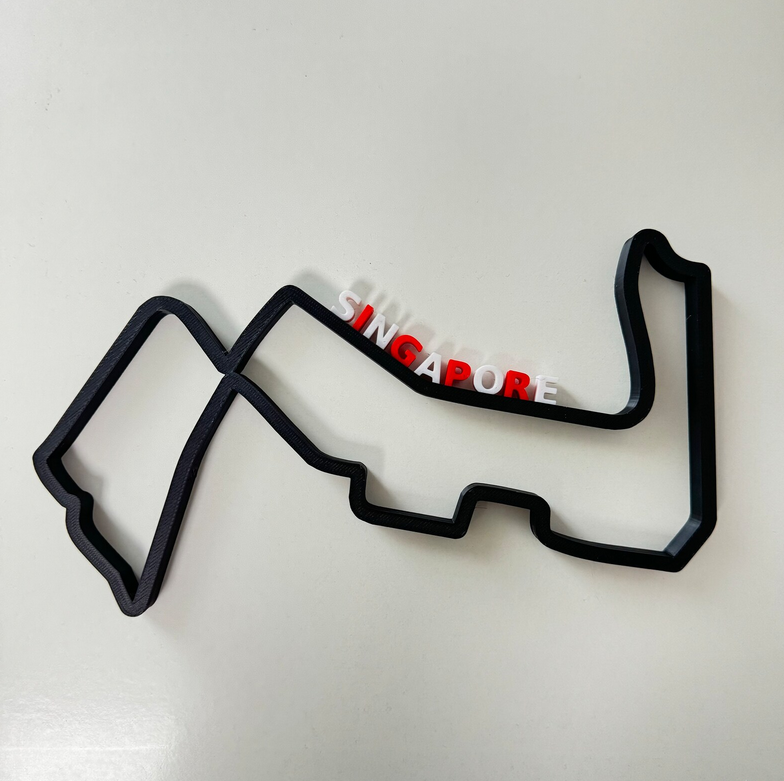 Street Circuit Singapore V2 Layout 3D Printing