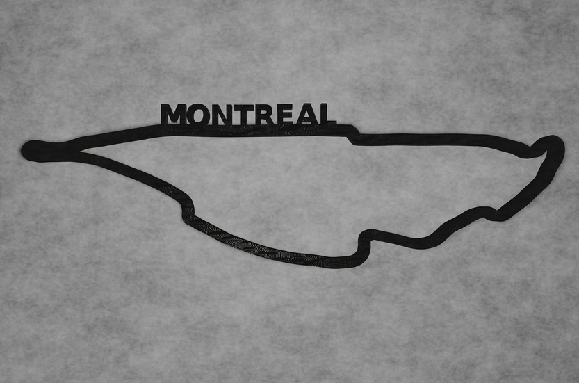 Circuit Gilles Villeneuve Layout 3D-Druck