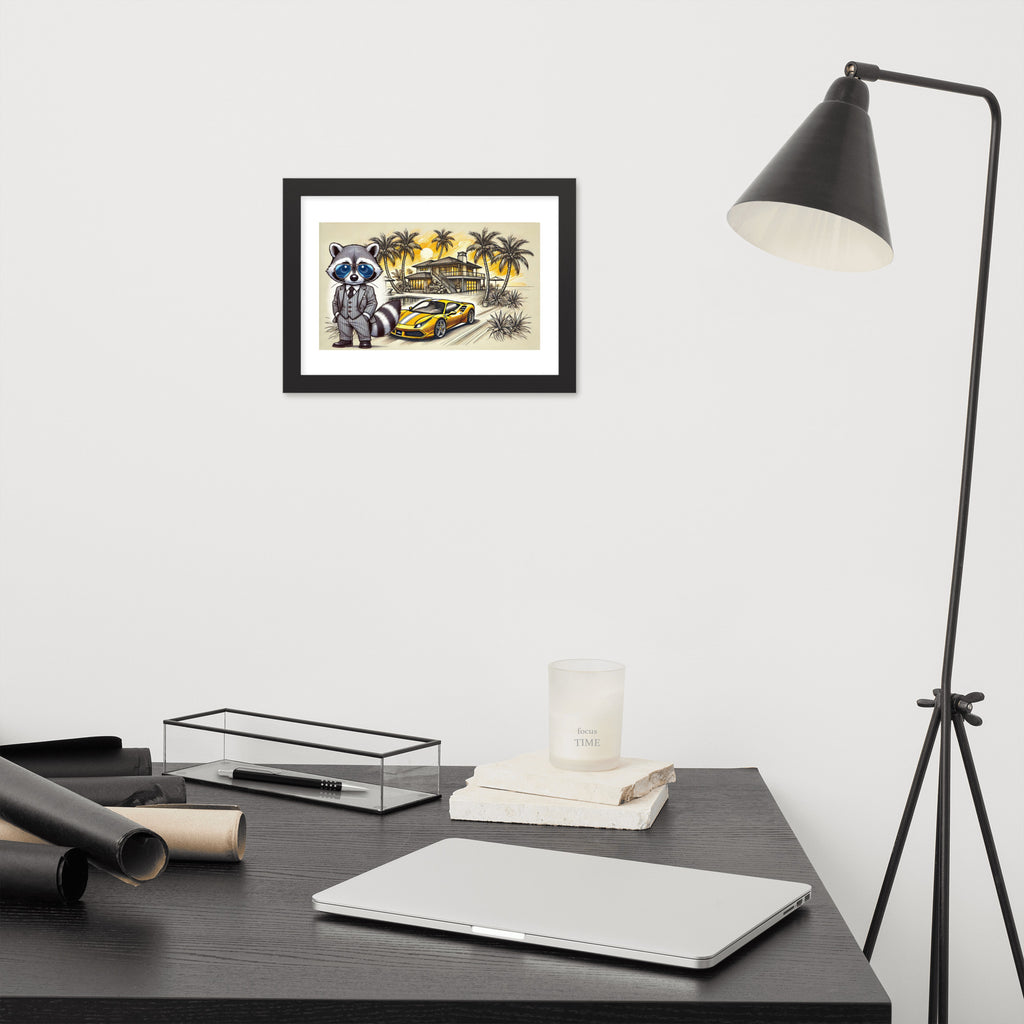 Framed poster "488 in summer"