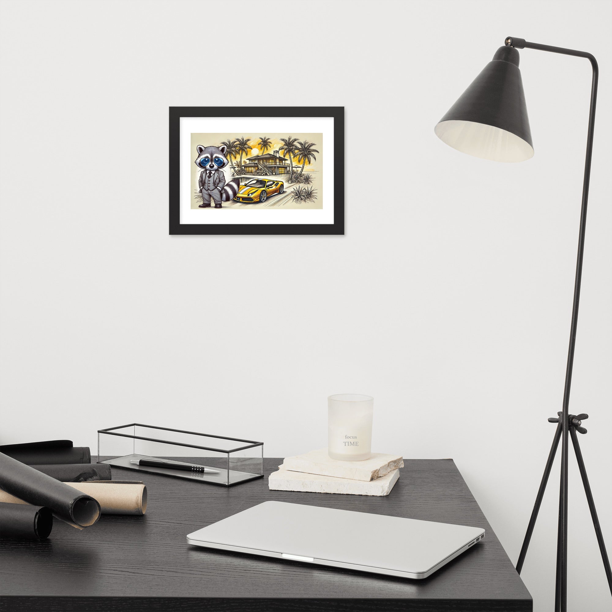 Framed poster "488 in summer"