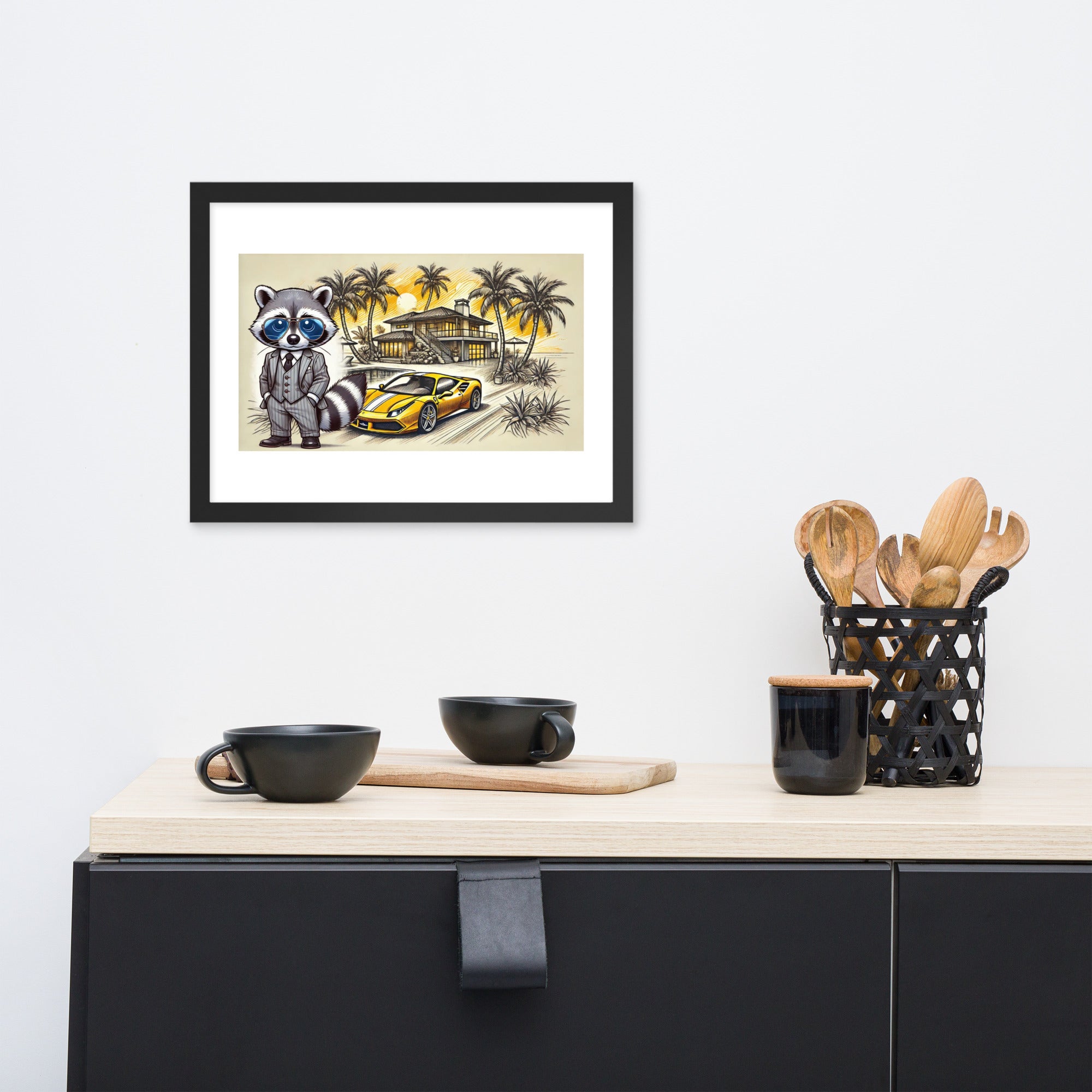 Framed poster "488 in summer"