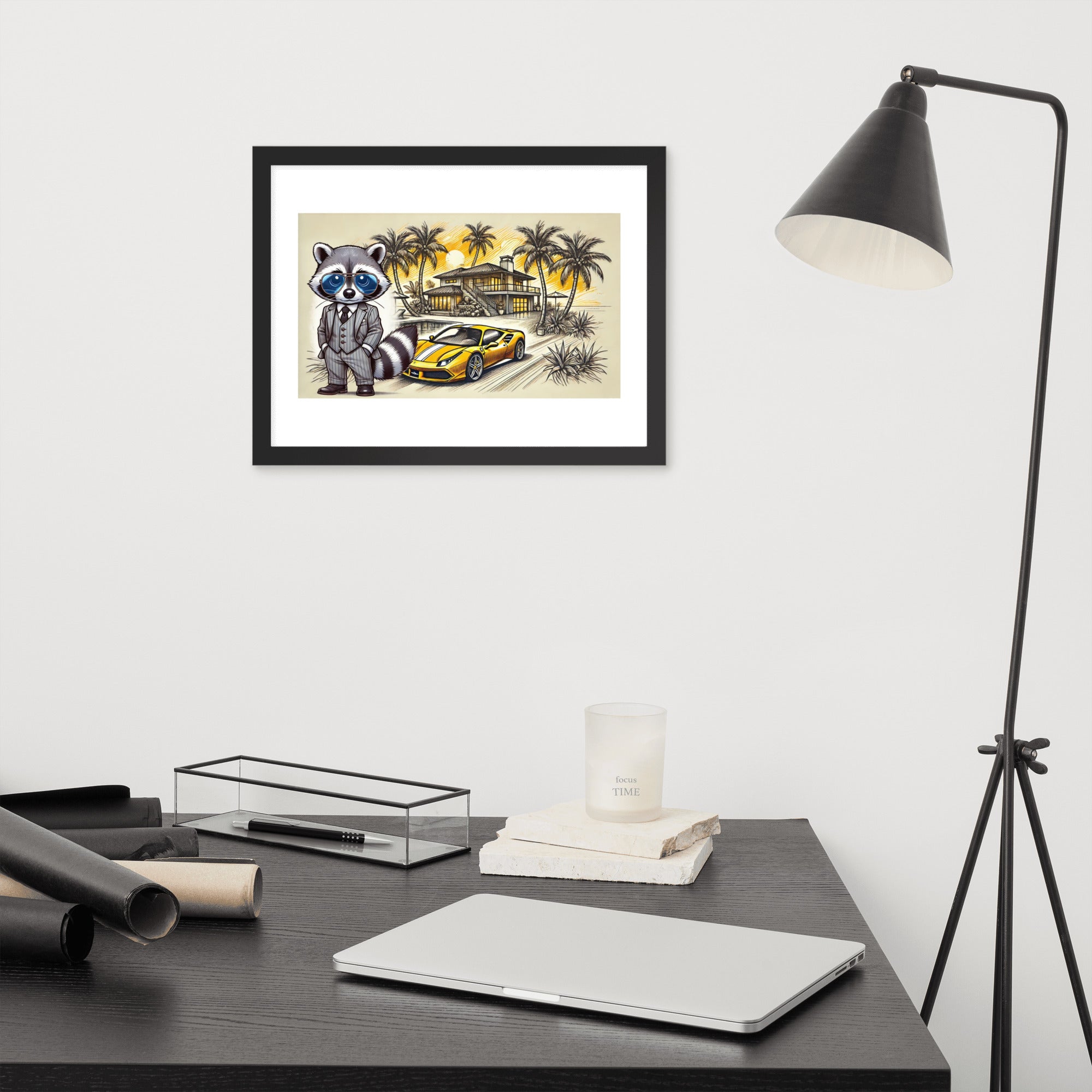 Framed poster "488 in summer"