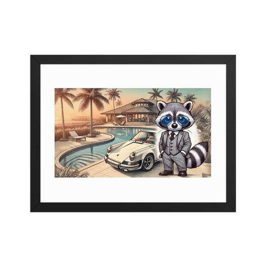 Framed poster "Carrera in summer"